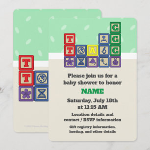 Invitación a la fiesta de baby shower de Future Bi
