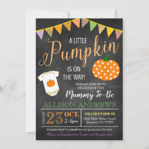 Invitación a la fiesta de Baby Shower de Halloween