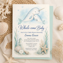 Invitación a la fiesta de baby shower de Mamá Narv