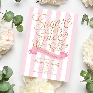 Invitación a la Fiesta de Baby Shower de Niña Dulc