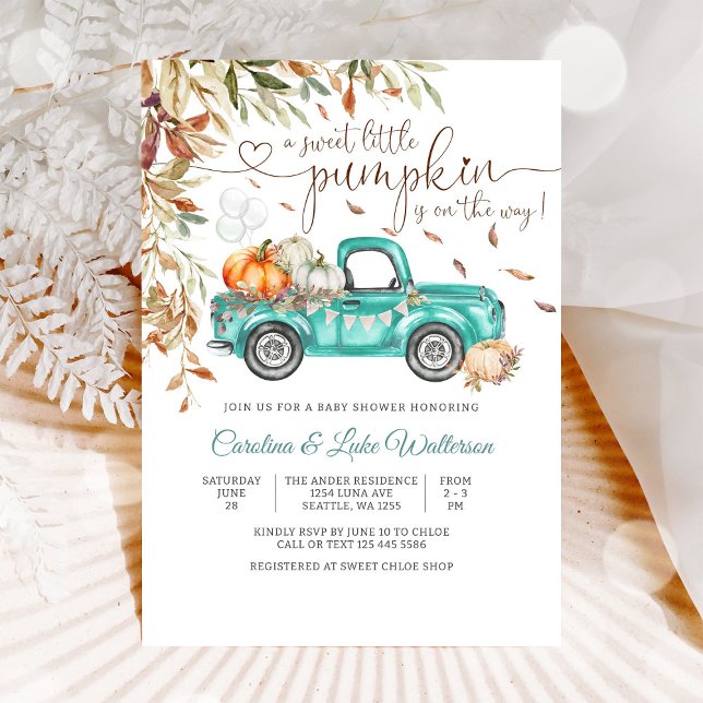 Invitación a la Fiesta de Baby Shower de Otoño y C (Subido por el creador)