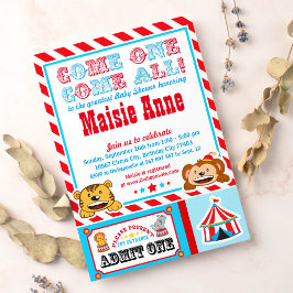 Invitación a la fiesta de Baby Shower del Carnaval