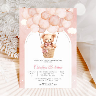 Invitación a la Fiesta de Baby Shower del Osito de