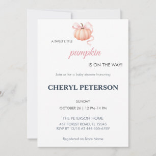 Invitación a la Fiesta de Baby Shower "Dulce Peque