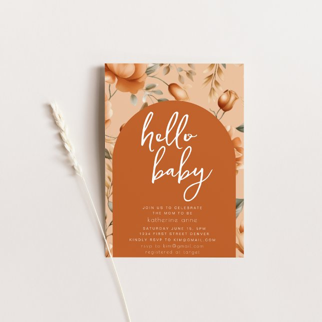 Invitación a la fiesta de Baby Shower Fall in Love (Subido por el creador)