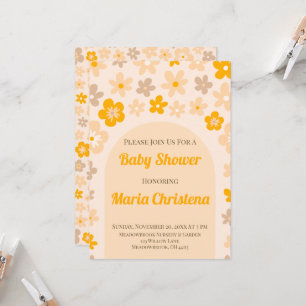 Invitación a la Fiesta de Baby Shower Flor de Prad