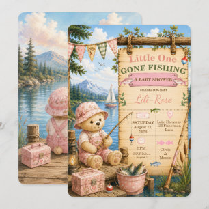 Invitación a la fiesta de baby shower 'Pequeño pes
