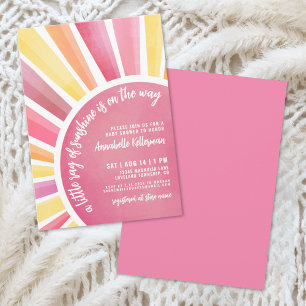 Invitación a la Fiesta de Baby Shower "Pequeño Ray