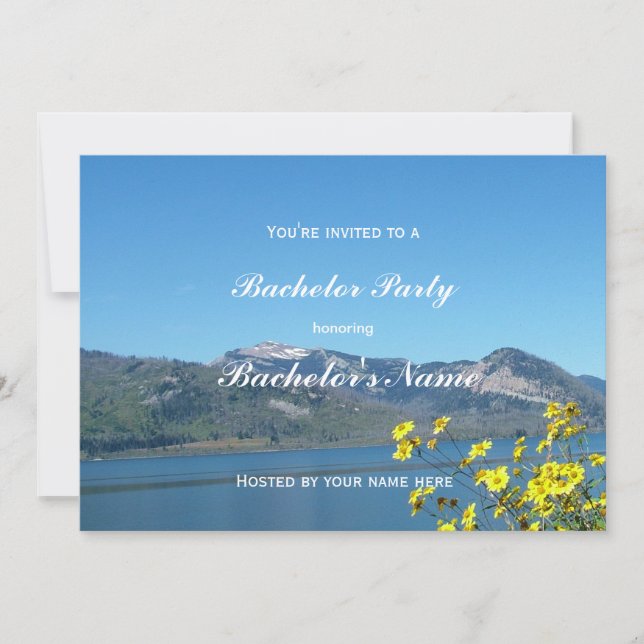 Invitación a la fiesta de Bachelor (Anverso)