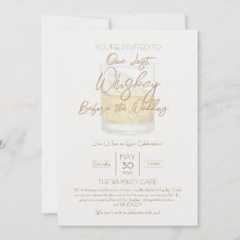 Invitación a la fiesta de Bachelor, Boda de Whiske