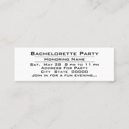 Invitación a la fiesta de Bachelor de la Bachelett