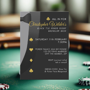 Invitación a la fiesta de Bachelor de la noche del