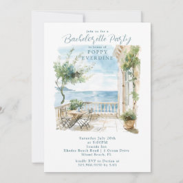 Invitación a la fiesta de Bachelorette Beach Water