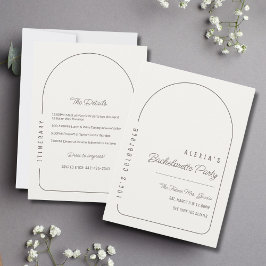 Invitación a la Fiesta de Bachelorette Boho Arch I