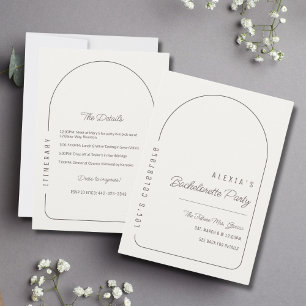 Invitación a la Fiesta de Bachelorette Boho Arch I