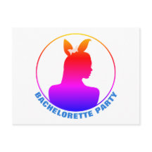 Invitación a la fiesta de Bachelorette Chica Bunny