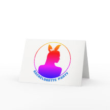 Invitación a la fiesta de Bachelorette Chica Bunny