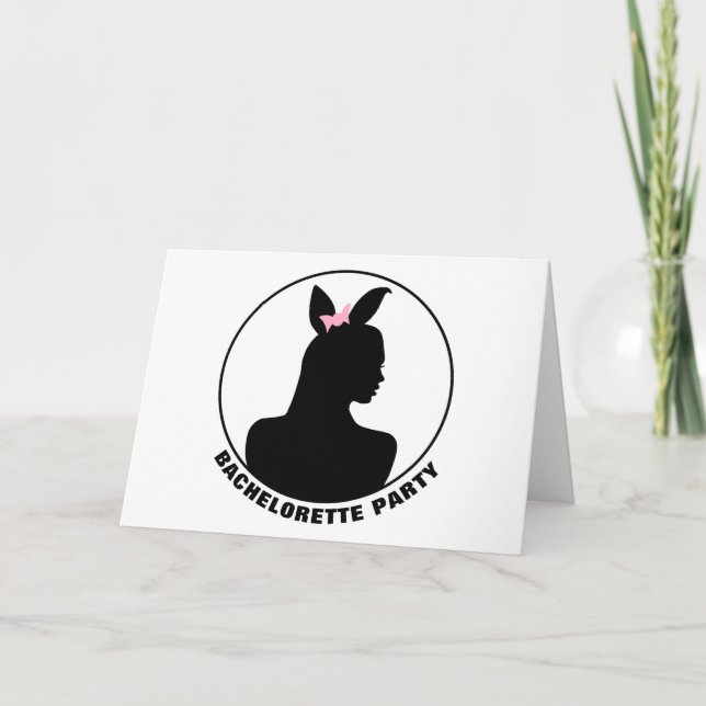 Invitación a la fiesta de Bachelorette Chica de co (Anverso)