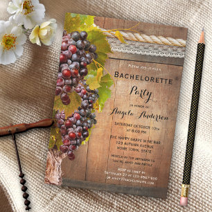 Invitación a la fiesta de Bachelorette con temátic