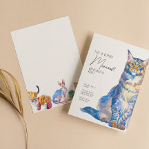 Invitación a la fiesta de Bachelorette de Cat Meow