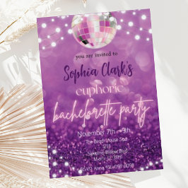 Invitación a la fiesta de Bachelorette de Euforia