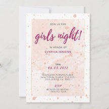 Invitación a la fiesta de Bachelorette de Glam Ros