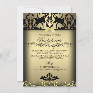 Invitación a la Fiesta de Bachelorette de la Elega