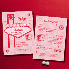 Invitación a la fiesta de Bachelorette de Las Vega