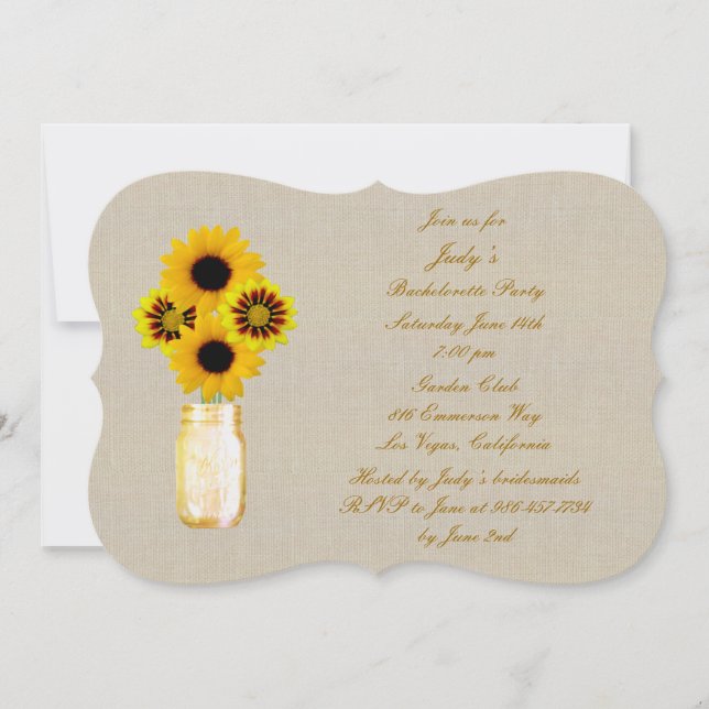 Invitación a la fiesta de Bachelorette de Mason am (Anverso)