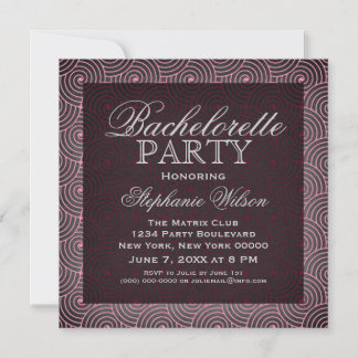Invitación a la fiesta de Bachelorette de Mod Swir