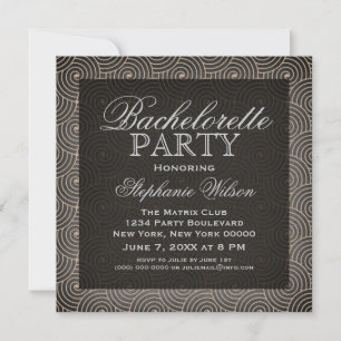 Invitación a la fiesta de Bachelorette de Mod Swir