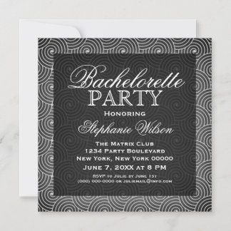 Invitación a la fiesta de Bachelorette de Mod Swir