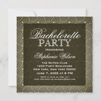 Invitación a la fiesta de Bachelorette de Mod Swir