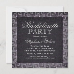 Invitación a la fiesta de Bachelorette de Mod Swir