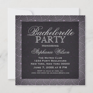 Invitación a la fiesta de Bachelorette de Mod Swir