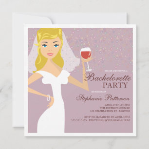 Invitación a la fiesta de Bachelorette de Novia Mo
