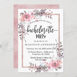 Invitación a la fiesta de Bachelorette de Oro de R
