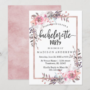 Invitación a la fiesta de Bachelorette de Oro de R