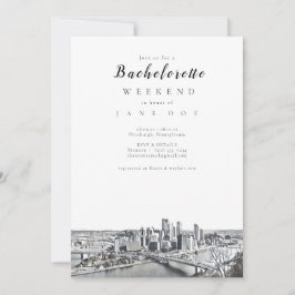 Invitación a la fiesta de Bachelorette de Pittsbur