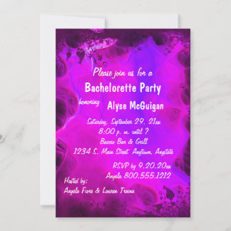 Invitación a la fiesta de Bachelorette de Swirl Fl