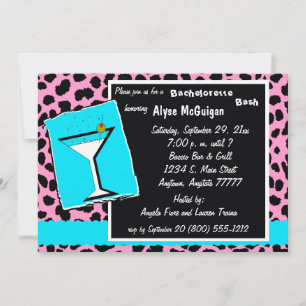 Invitación a la fiesta de Bachelorette del Leopard