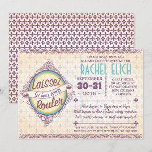 Invitación a la fiesta de Bachelorette en Nueva Or