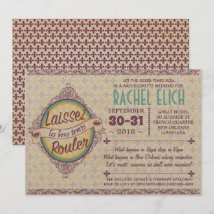 Invitación a la fiesta de Bachelorette en Nueva Or