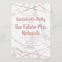 Invitación a la fiesta de Bachelorette Geo White M