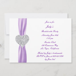 Invitación a la fiesta de Bachelorette Morada del 