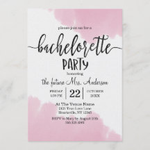 Invitación a la fiesta de Bachelorette Paint de Ru