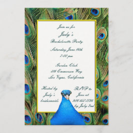 Invitación a la Fiesta de Bachelorette Peacock