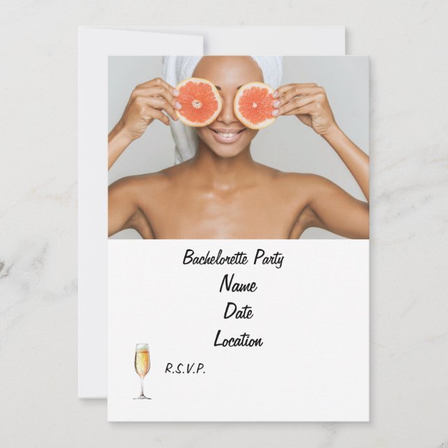 Invitación a la fiesta de Bachelorette | Personali (Anverso)