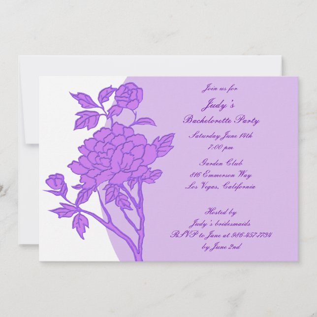 Invitación a la fiesta de Bachelorette, Personaliz (Anverso)