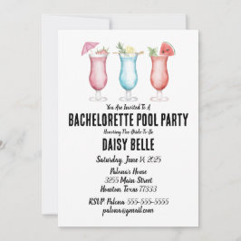 Invitación a la fiesta de Bachelorette Pool